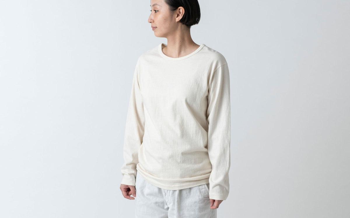 yohaku TUTU 長袖Tシャツ｜オフ白｜unisex3size