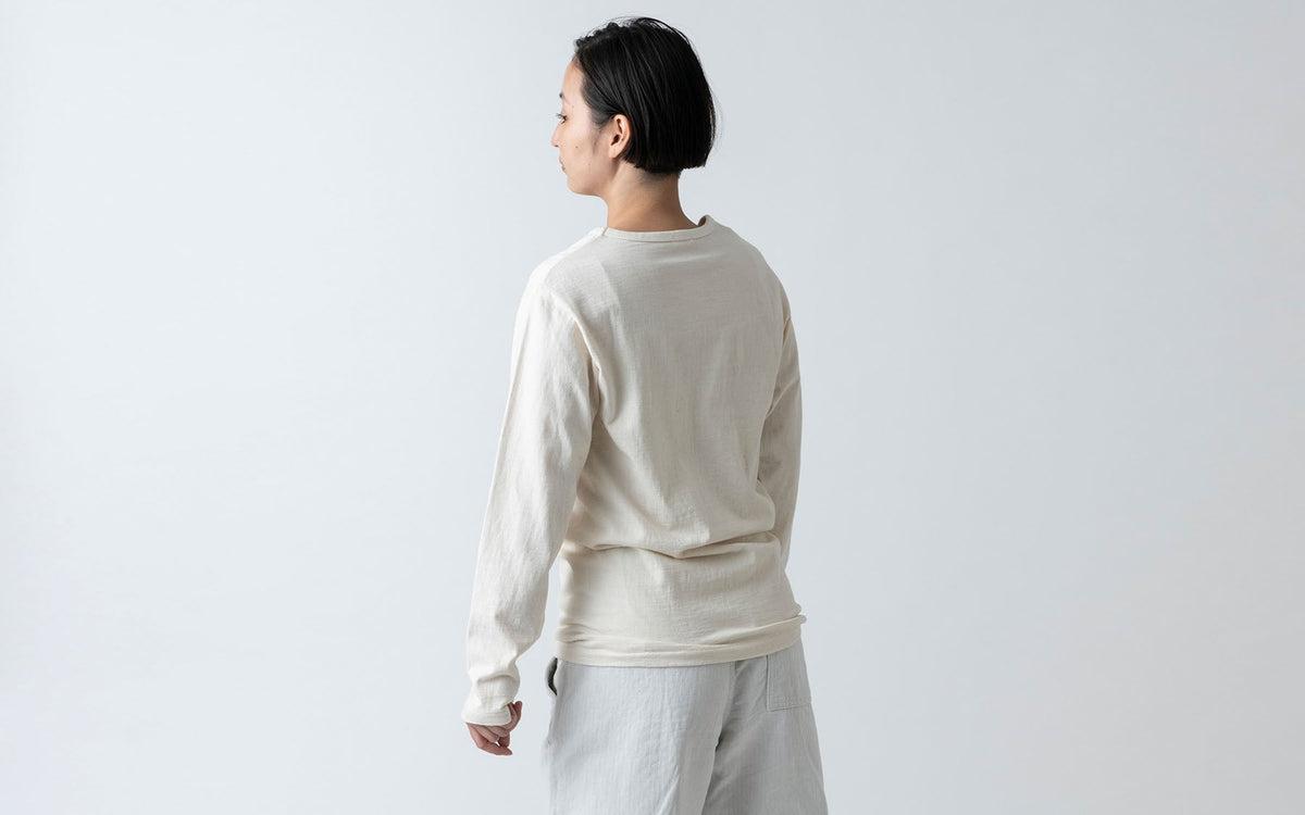 yohaku TUTU 長袖Tシャツ｜オフ白｜unisex3size