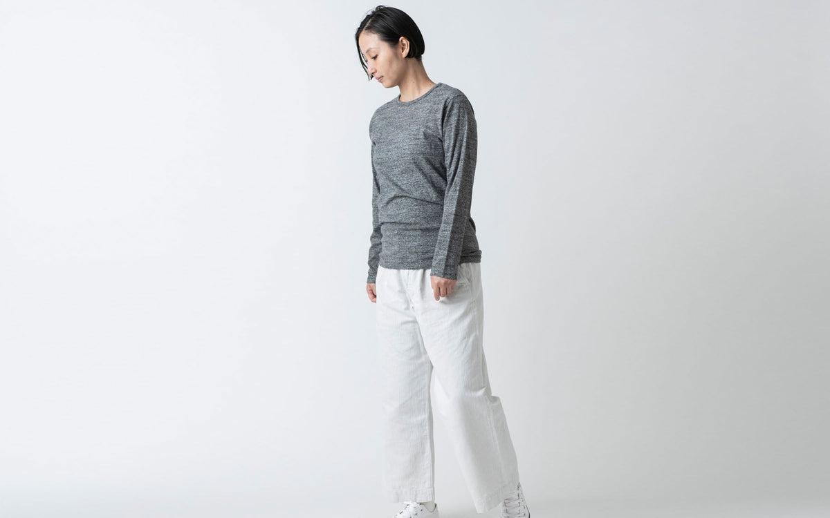 yohaku TUTU 長袖Tシャツ｜オフ白｜unisex3size