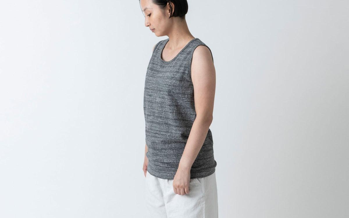 yohaku TUTU タンクトップ｜チャコール杢｜unisex3size