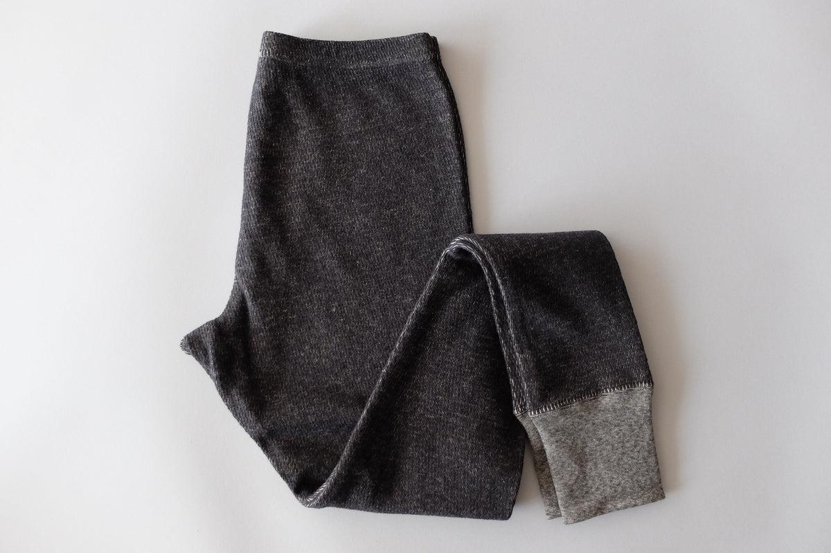 yohaku茶綿サーマルレギンス｜ブラック｜unisex 2 size