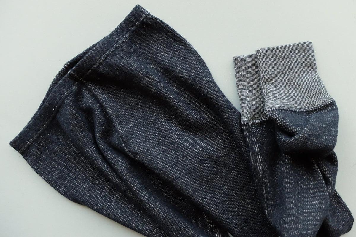 yohaku茶綿サーマルレギンス｜ブラック｜unisex 2 size