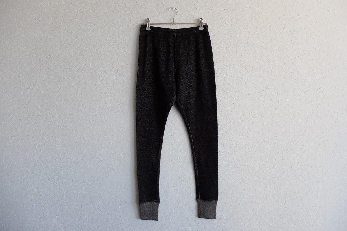 yohaku茶綿サーマルレギンス｜ブラック｜unisex 2 size