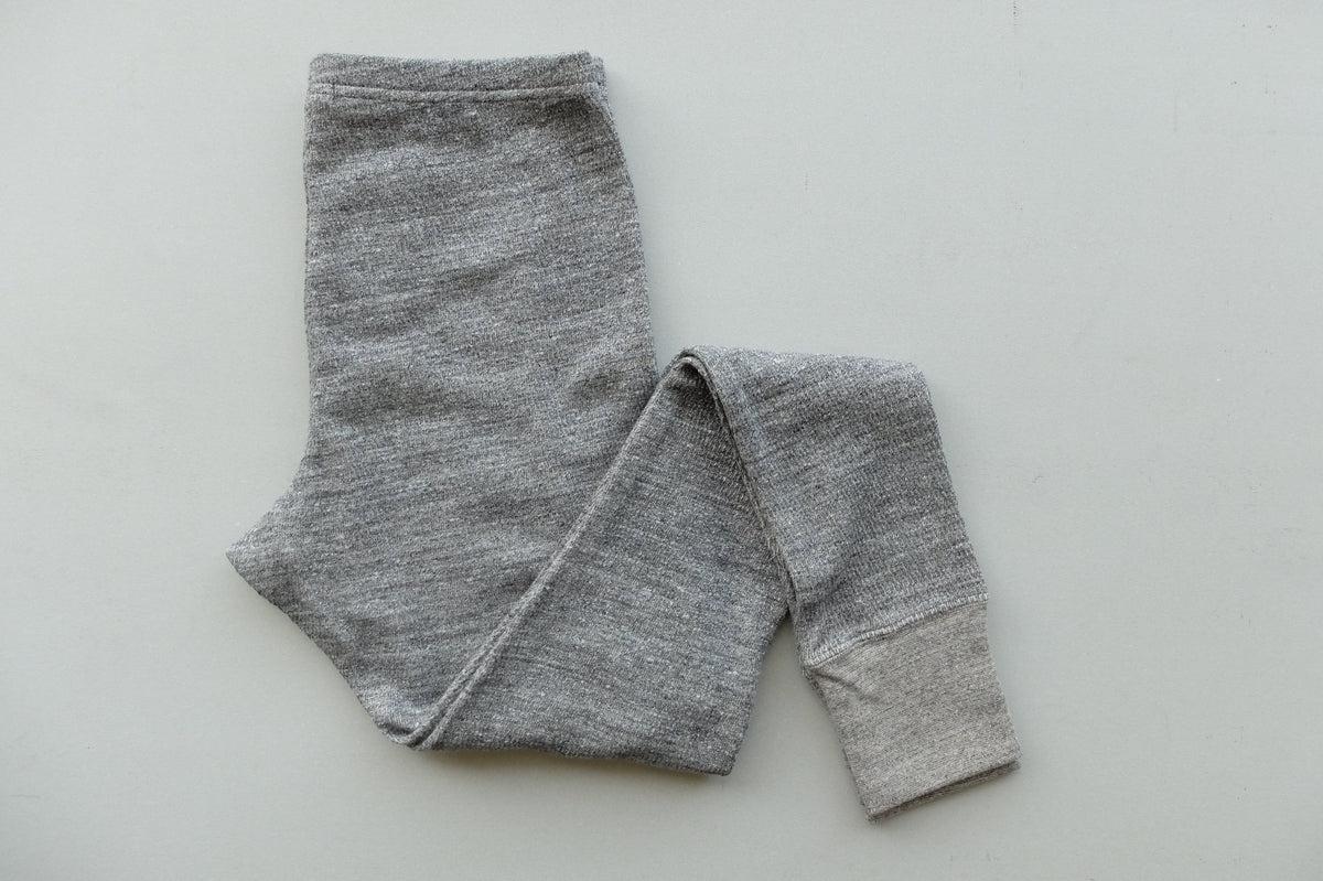 yohaku茶綿サーマルレギンス｜チャコール｜unisex 2 size