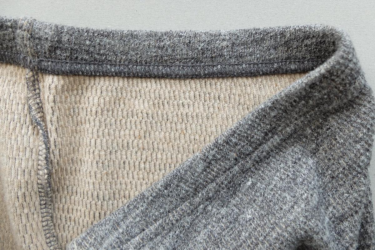 yohaku茶綿サーマルレギンス｜チャコール｜unisex 2 size